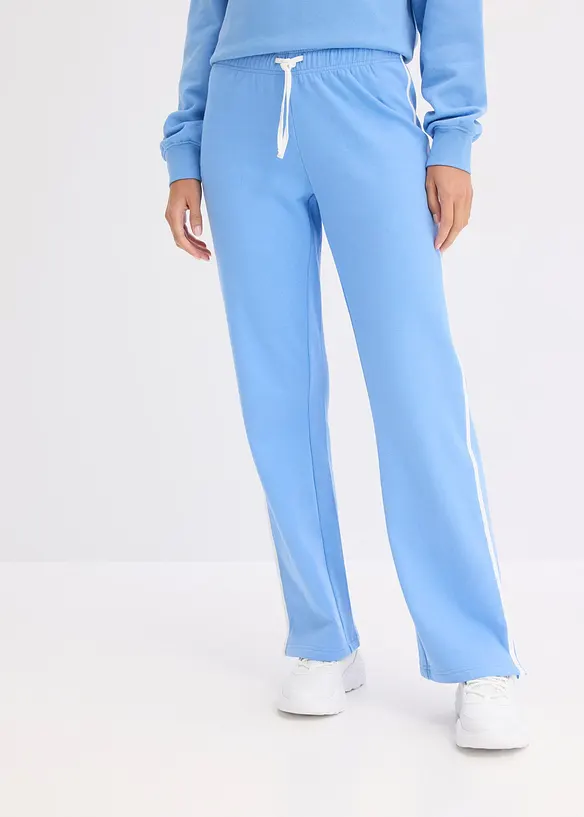 Pantaloni in felpa di puro cotone pesante (pacco da 2), bonprix