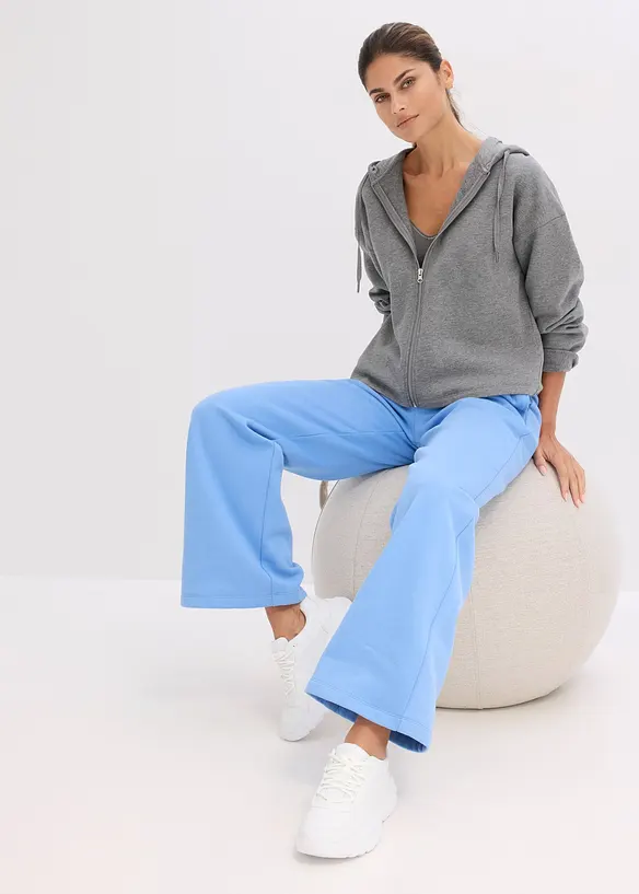 Pantaloni da jogging in puro cotone biologico, vita alta, bonprix