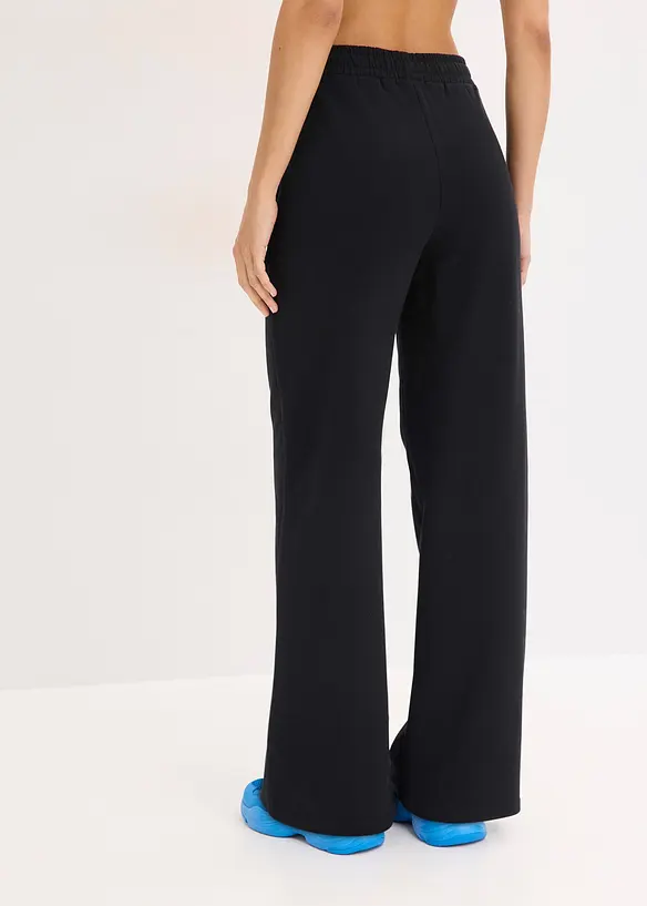 Pantaloni da jogging in puro cotone biologico, vita alta, bonprix