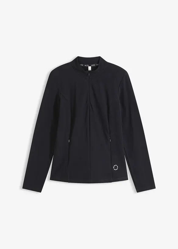 Giacca tecnica termica con mezza cerniera, ad asciugatura rapida, bonprix