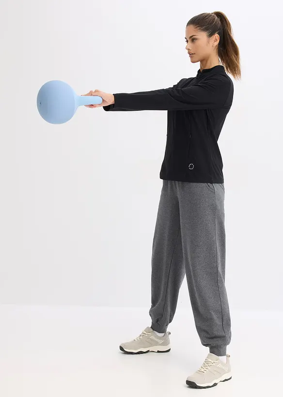 Giacca tecnica termica con mezza cerniera, ad asciugatura rapida, bonprix