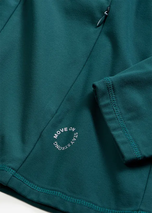 Giacca tecnica termica con mezza cerniera, ad asciugatura rapida, bonprix