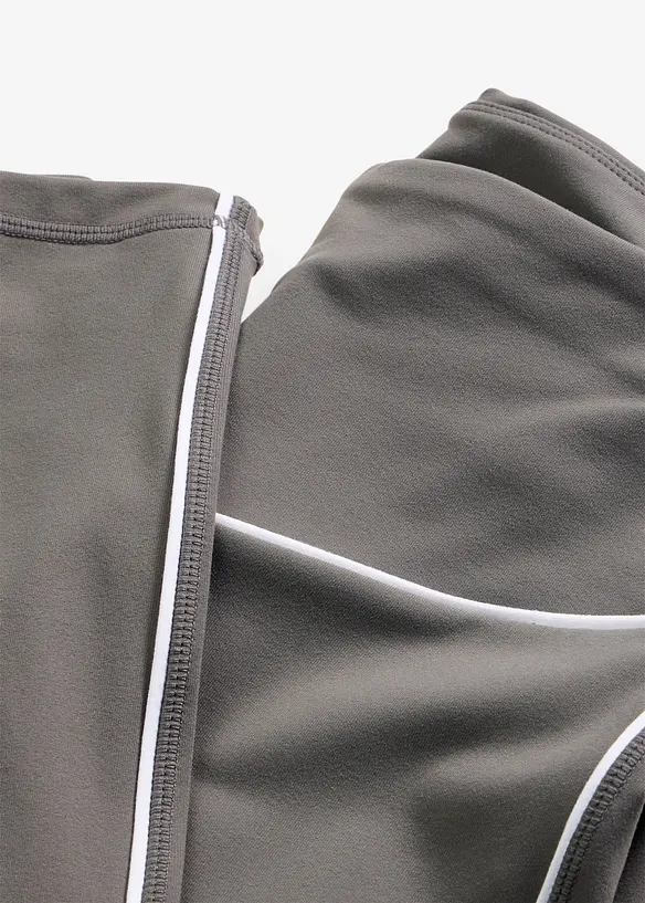 Leggings sportivi in tessuto sostenuto dalla mano simile al cotone, bonprix