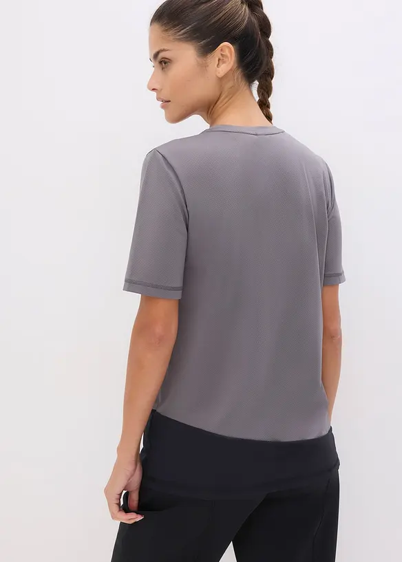 T-shirt per lo sport con effetto strutturato, bonprix