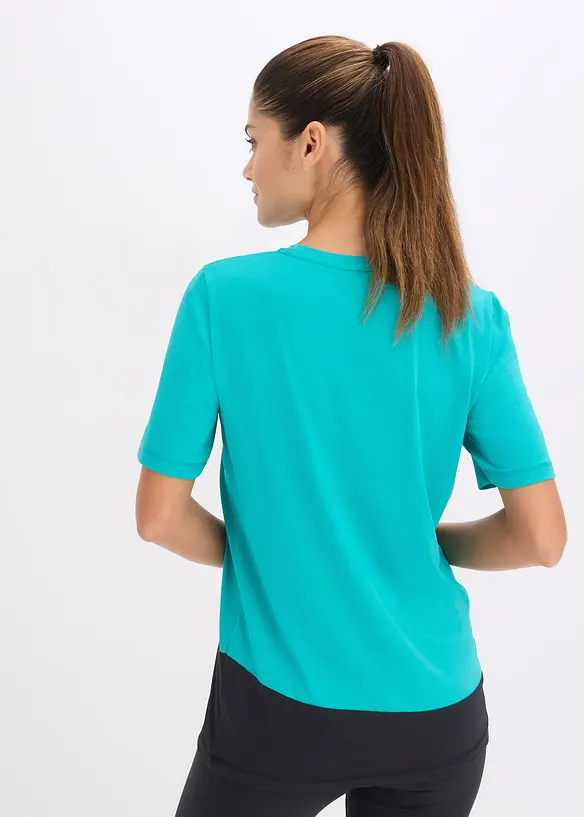T-shirt per lo sport con effetto strutturato, bonprix
