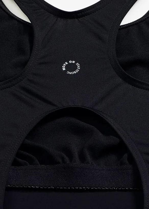 Costume sportivo ad asciugatura rapida con spalline olimpioniche, bonprix