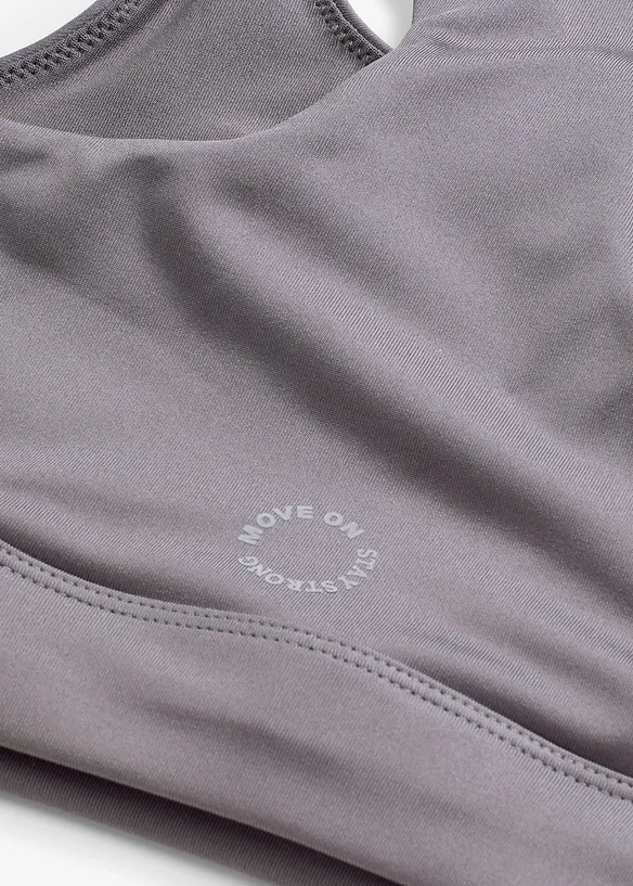 Reggiseno sportivo con spalline olimpioniche e leggero sostegno, bonprix