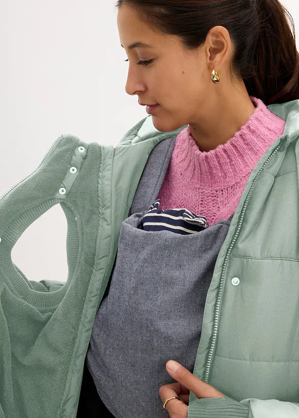 Cappotto prémaman 3 in 1 con inserto babywearing, bonprix