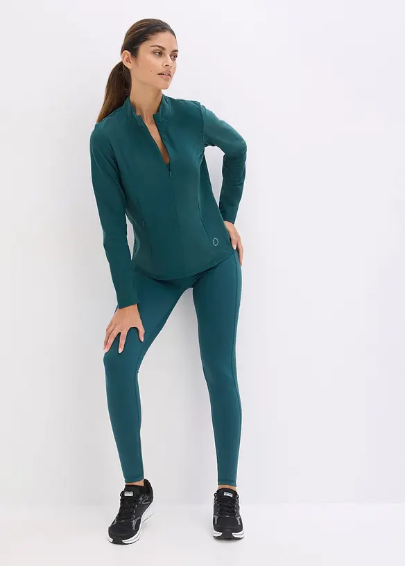 Leggings sportivi comodi con tasca per il cellulare, ad asciugatura rapida, bonprix