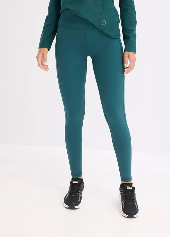 Leggings sportivi comodi con tasca per il cellulare, ad asciugatura rapida, bonprix