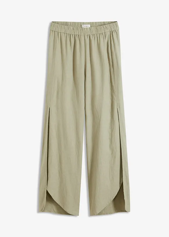 Pantaloni in misto lino, bonprix