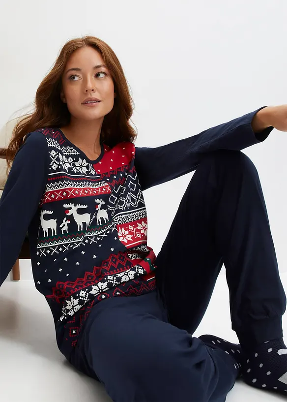 Pigiama in puro cotone, bonprix