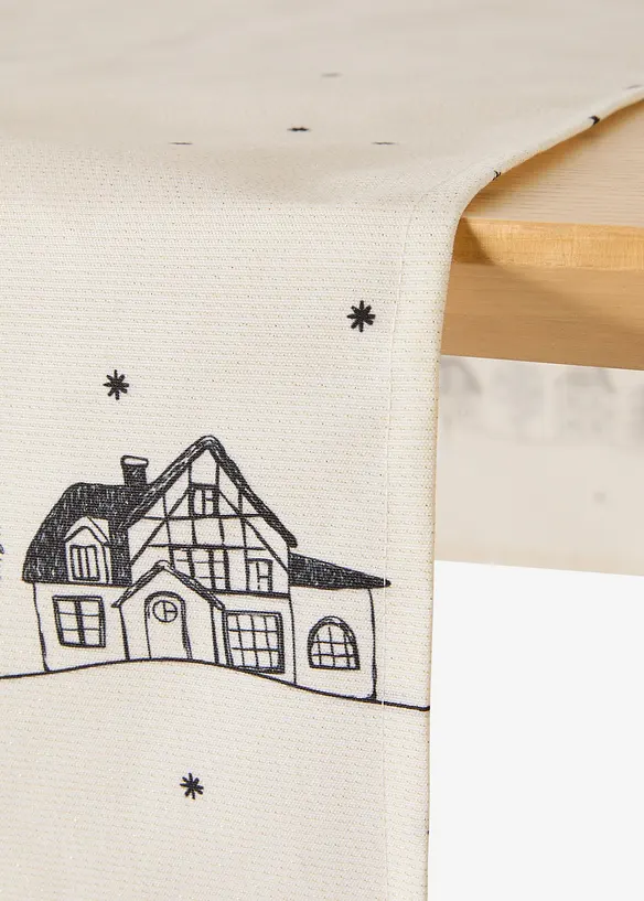 Runner da tavola con motivo invernale, idrorepellente, bonprix