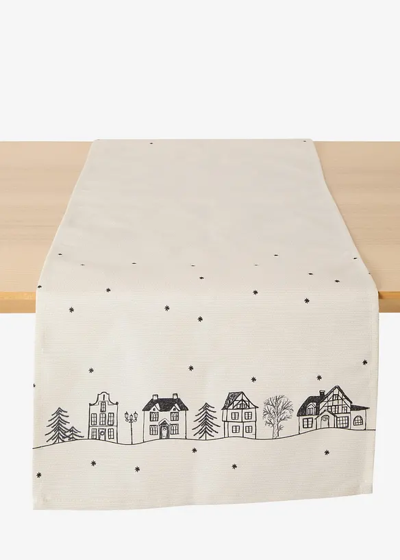 Runner da tavola con motivo invernale, idrorepellente, bonprix