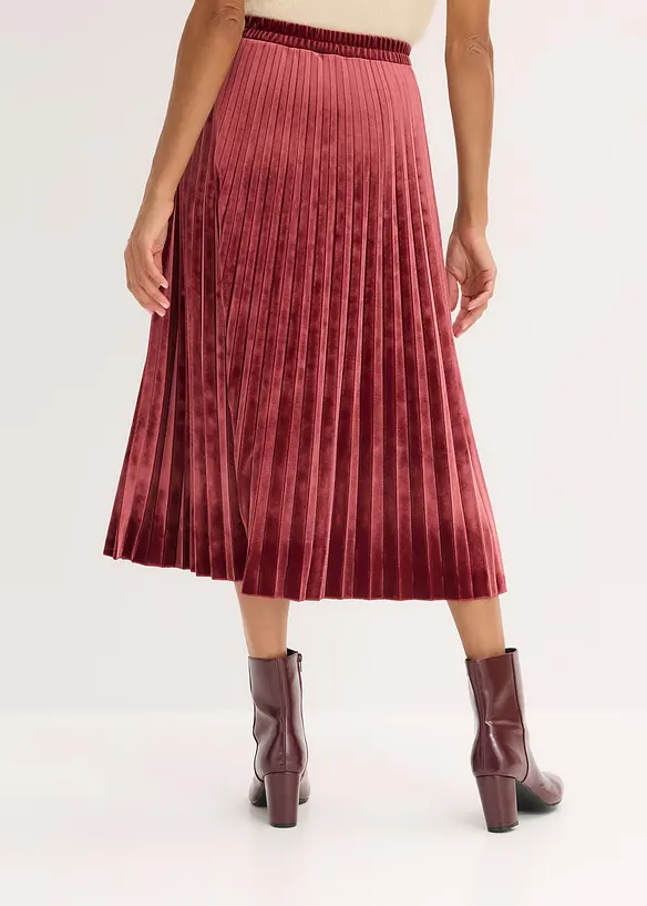 Abito midi in cr&ecirc;pe operato, bonprix