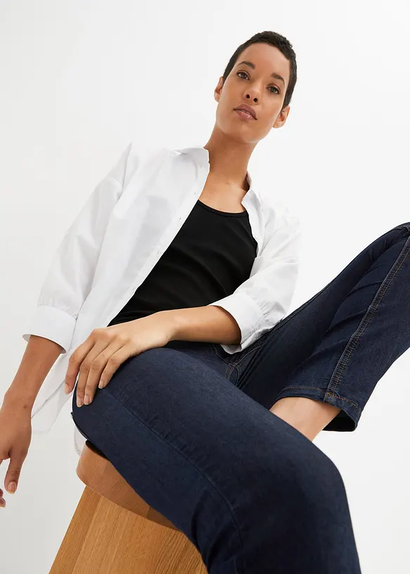 Jeans skinny elasticizzati, vita media, bonprix