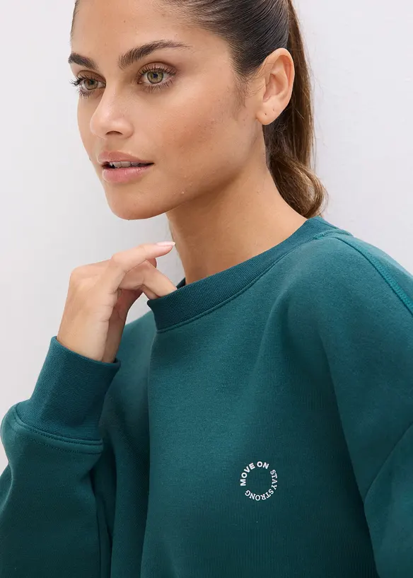 Felpa termica oversize ad asciugatura rapida, bonprix