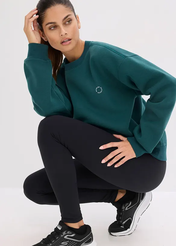 Felpa termica oversize ad asciugatura rapida, bonprix