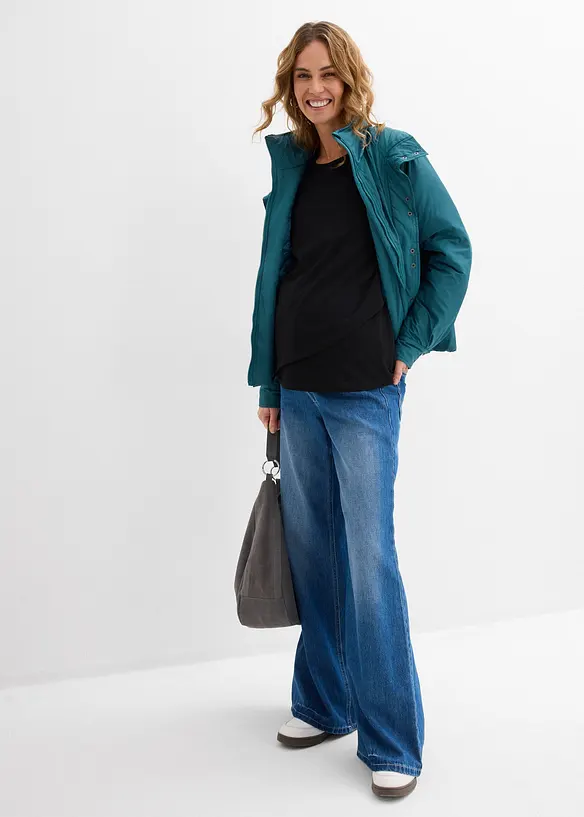 Maglia pr&eacute;maman / da allattamento 2 in 1 in cotone biologico, bonprix