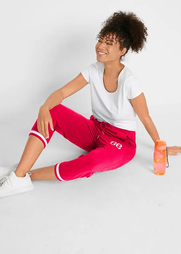 Pinocchietti da jogging in misto cotone, bonprix