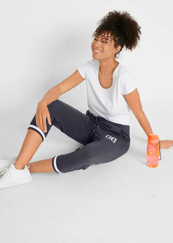 Pinocchietti da jogging in misto cotone, bonprix