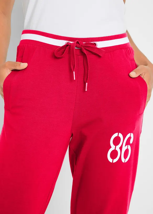 Pinocchietti da jogging in misto cotone, bonprix