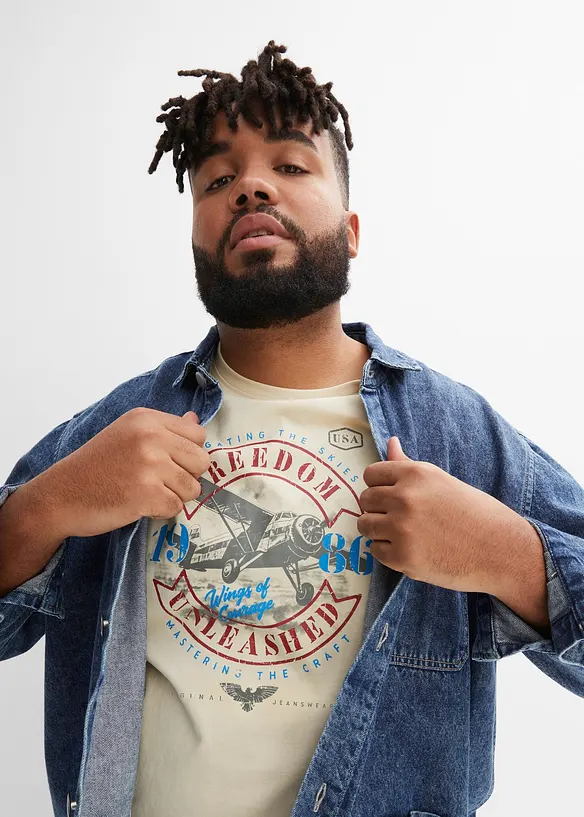 T-shirt in puro cotone biologico, bonprix