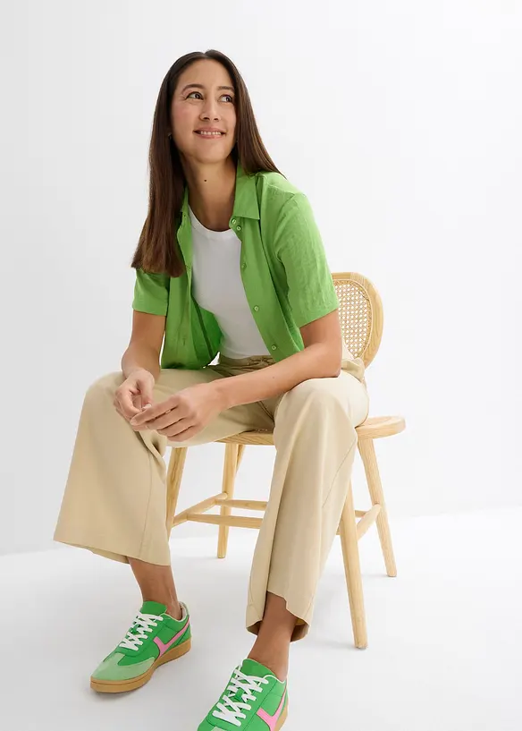 Camicetta boxy in cr&ecirc;pe leggero, bonprix