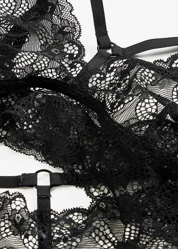 Reggiseno bustier e panty ouvert (set 2 pezzi), bonprix