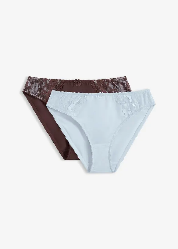 Slip con pizzo delicato (pacco da 2), bonprix