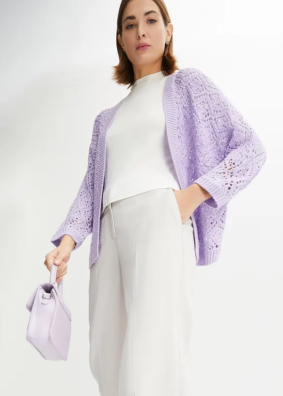 Cardigan traforato, bonprix