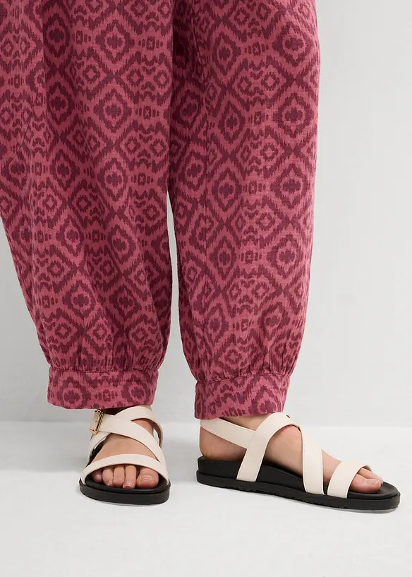 Pantaloni alla turca in puro cotone, bonprix