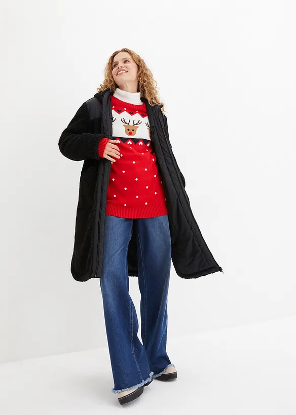 Maglione natalizio con renne, bonprix