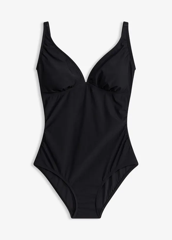 Costume intero con scollatura a V ed effetto modellante leggero, bonprix