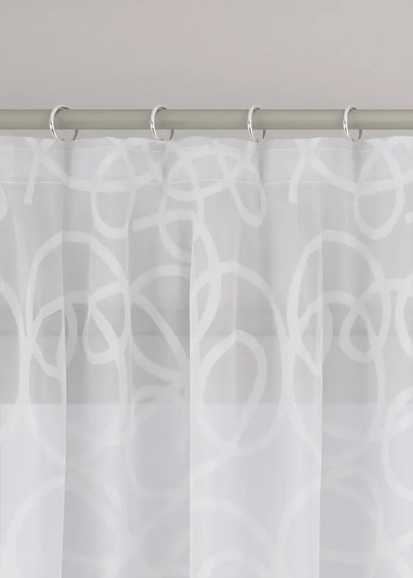 Tenda trasparente in voile leggero con coulisse (pacco da 2), bonprix