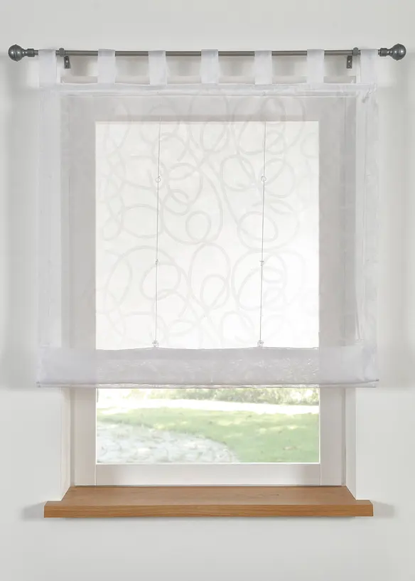 Tenda a pacchetto trasparente con stampa e poliestere riciclato, bonprix