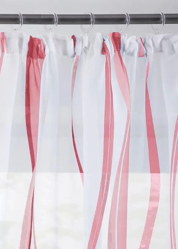 Tenda trasparente con fantasia ondulata (pacco da 1), bonprix