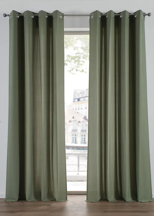 Tenda di facile cura in microfibra (pacco da 2), bonprix