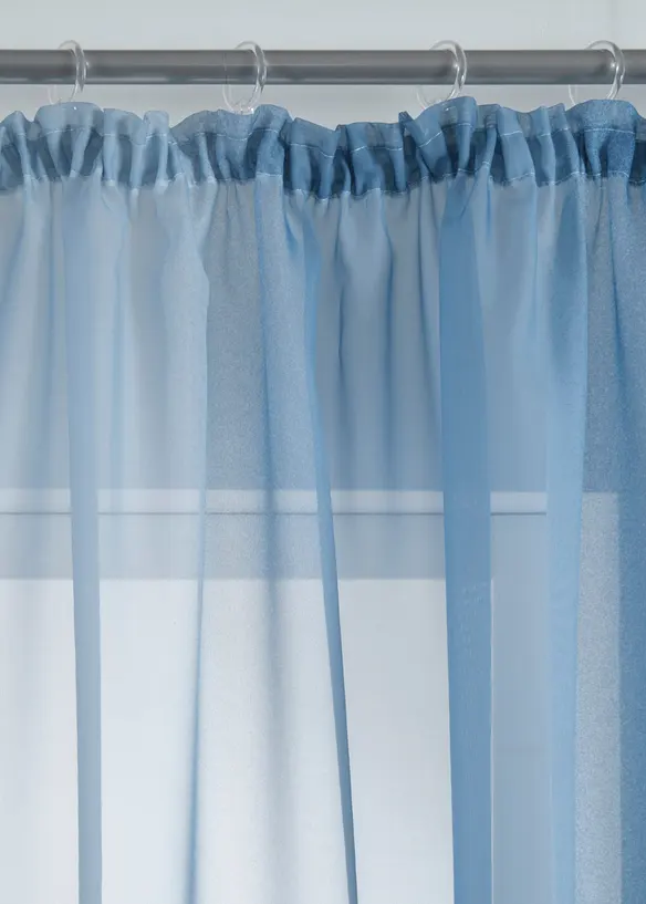 Tende trasparenti in voile leggero, anche extra lunghe (pacco da 2), bonprix