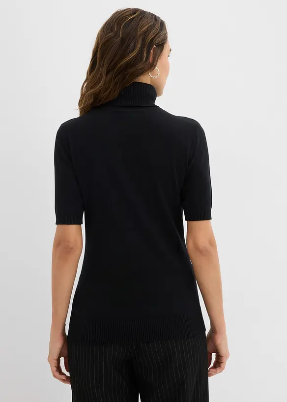 Maglia dolcevita a maniche corte, bonprix