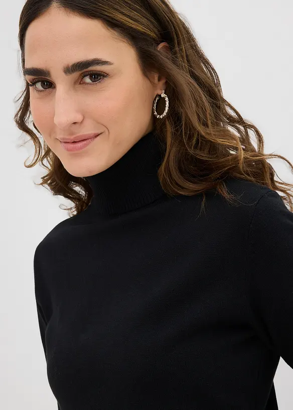 Maglia dolcevita a maniche corte, bonprix