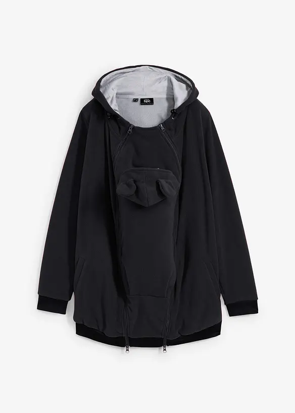 Giacca in pile pr&eacute;maman 2 in 1 con inserto babywearing, bonprix