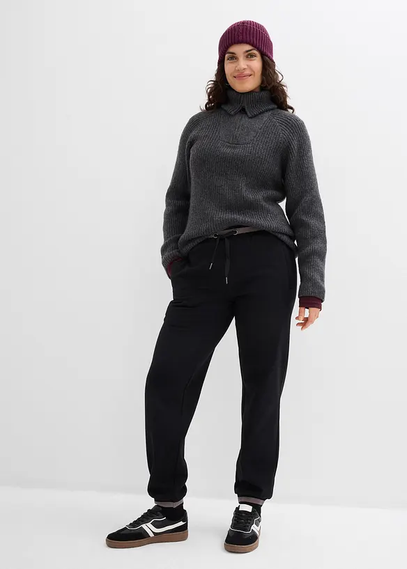 Pantaloni in felpa di misto cotone (pacco da 2), bonprix