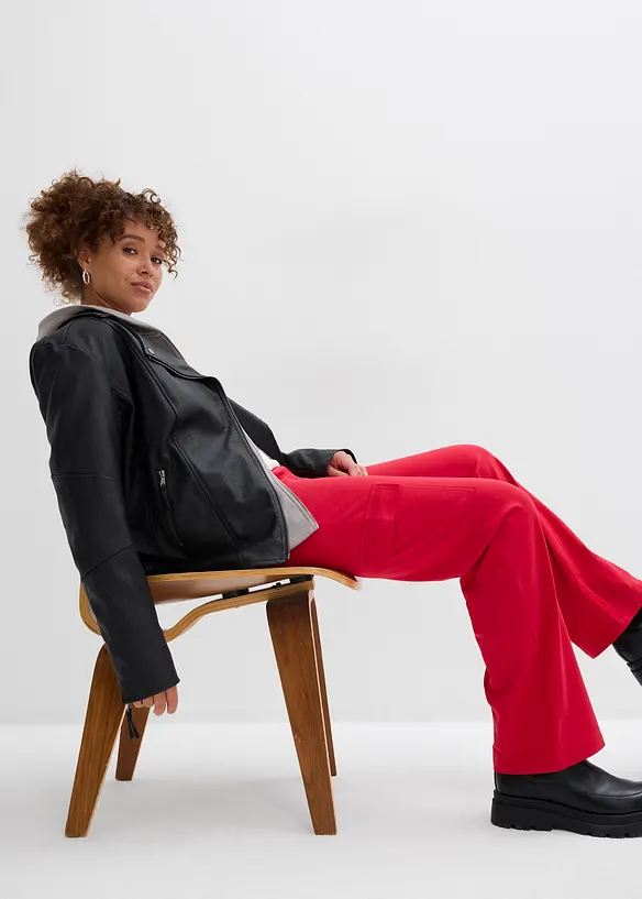 Pantaloni da jogging in misto cotone elasticizzato, bonprix