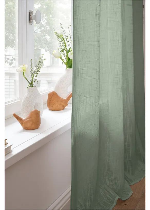 Tenda con tessuto strutturato (pacco da 2), bonprix