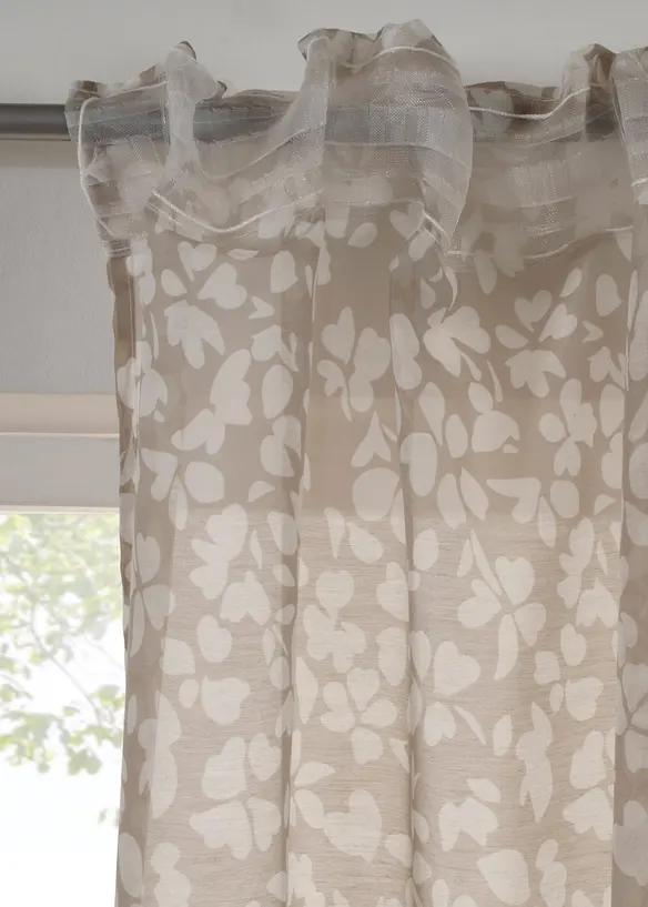 Tenda semitrasparente in batista (pacco da 2), bonprix