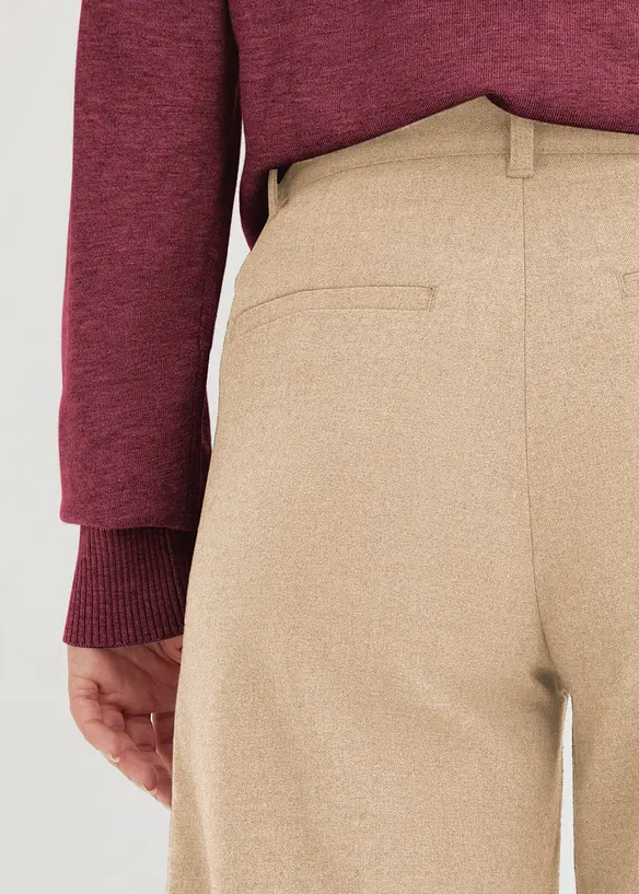 Pantaloni a palazzo con pinces, bonprix