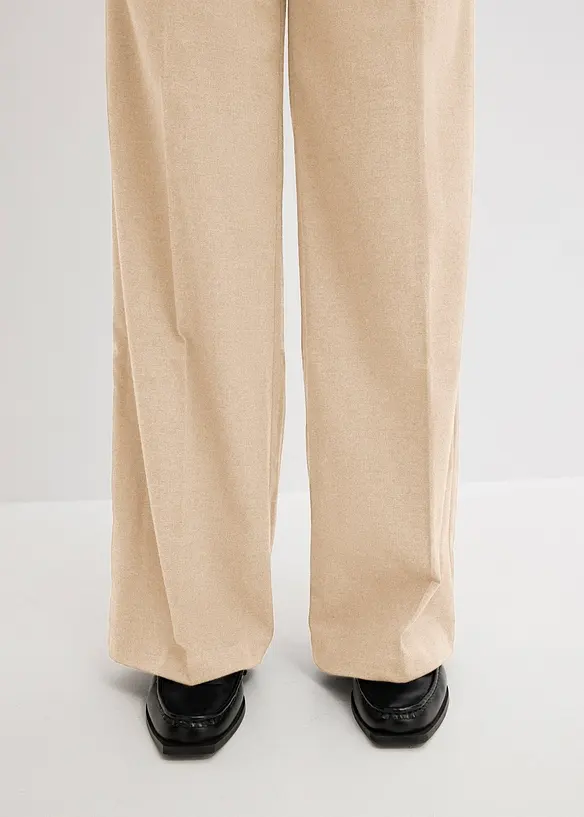 Pantaloni a palazzo con pinces, bonprix