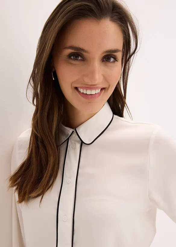 Camicetta in satin fluente, bonprix