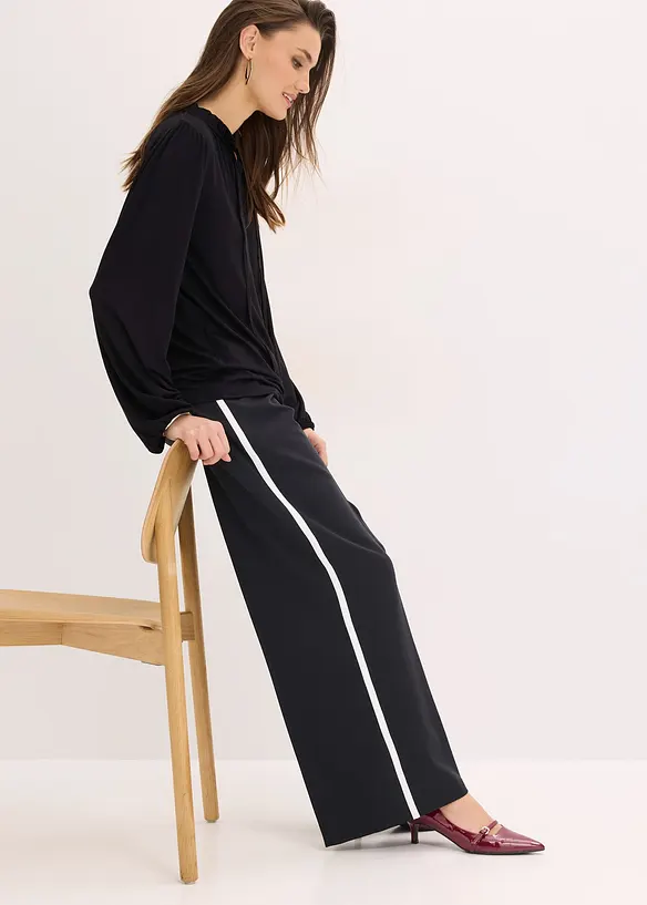 Maglia a maniche lunghe in misto viscosa, bonprix